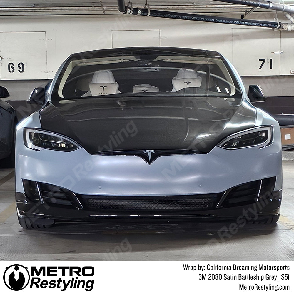 Satin Grey Vinyl wrap