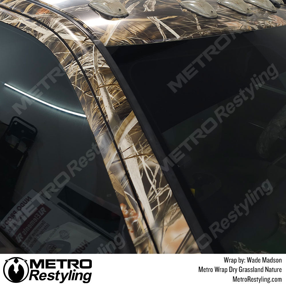 grass land camouflaged vinyl wrap