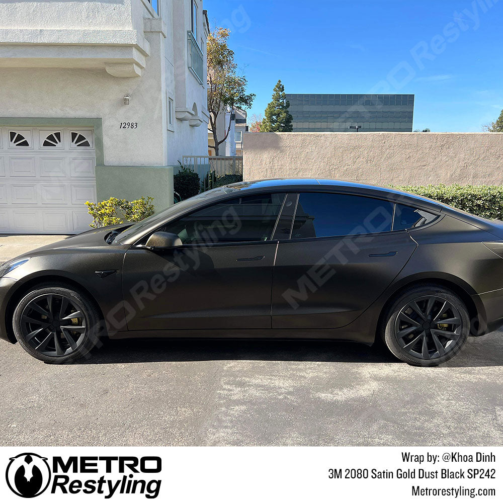gold tesla wrap