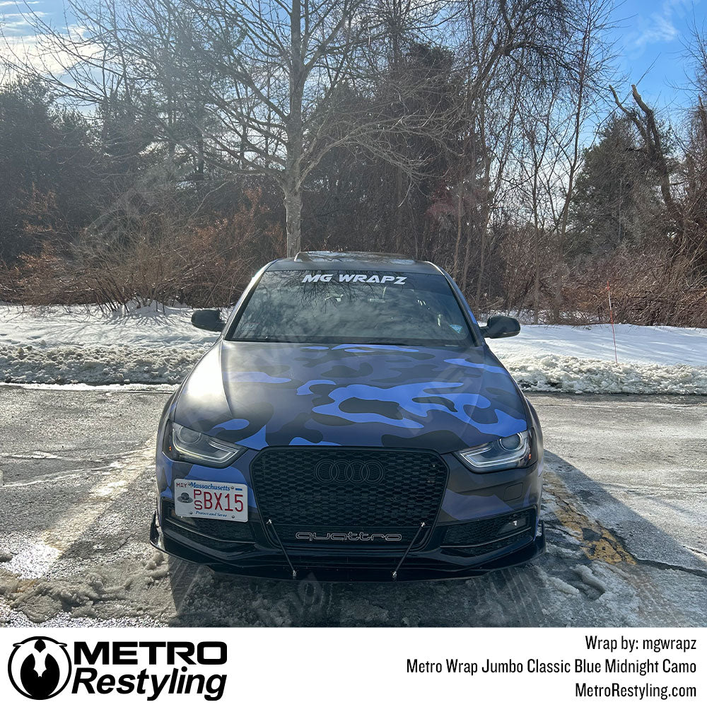 classic blue midnight camo wrap