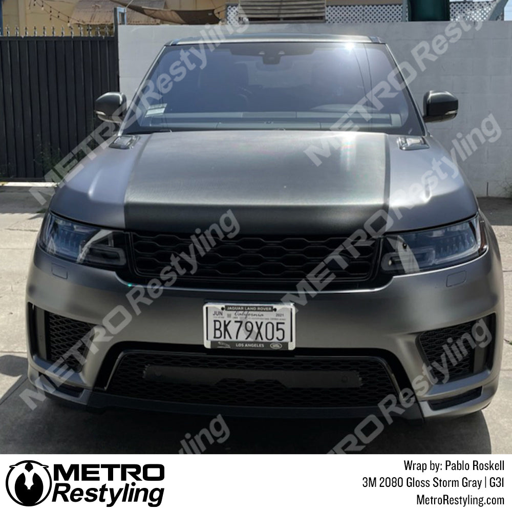 gloss gray vinyl wrap