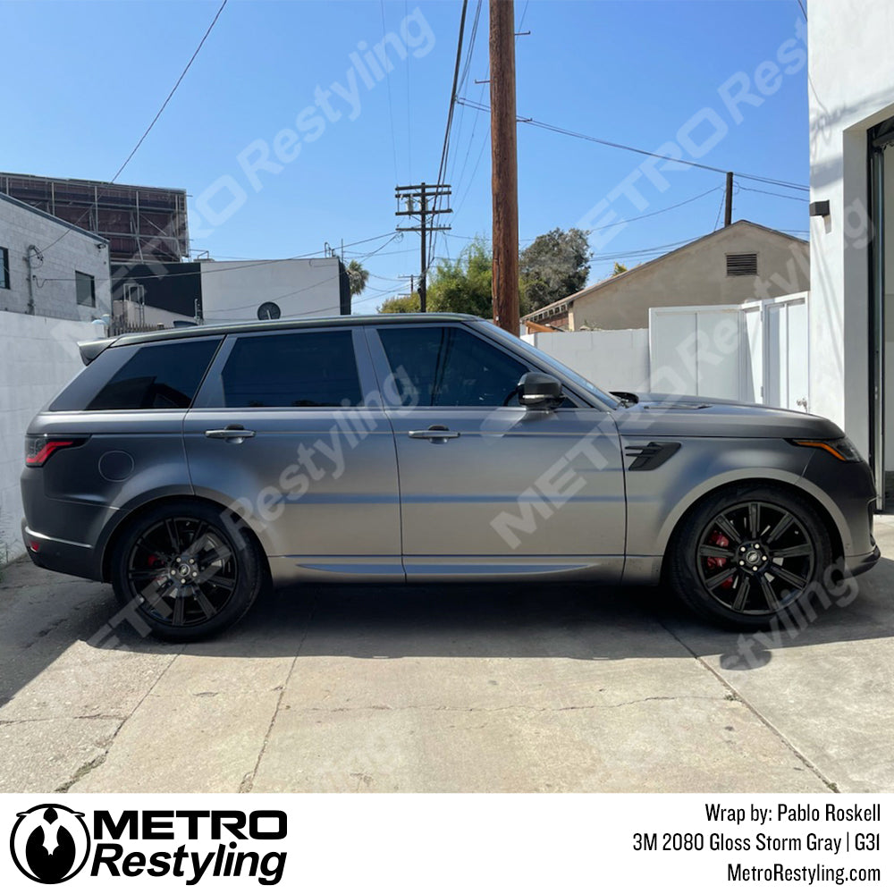 gloss gray vinyl wrap