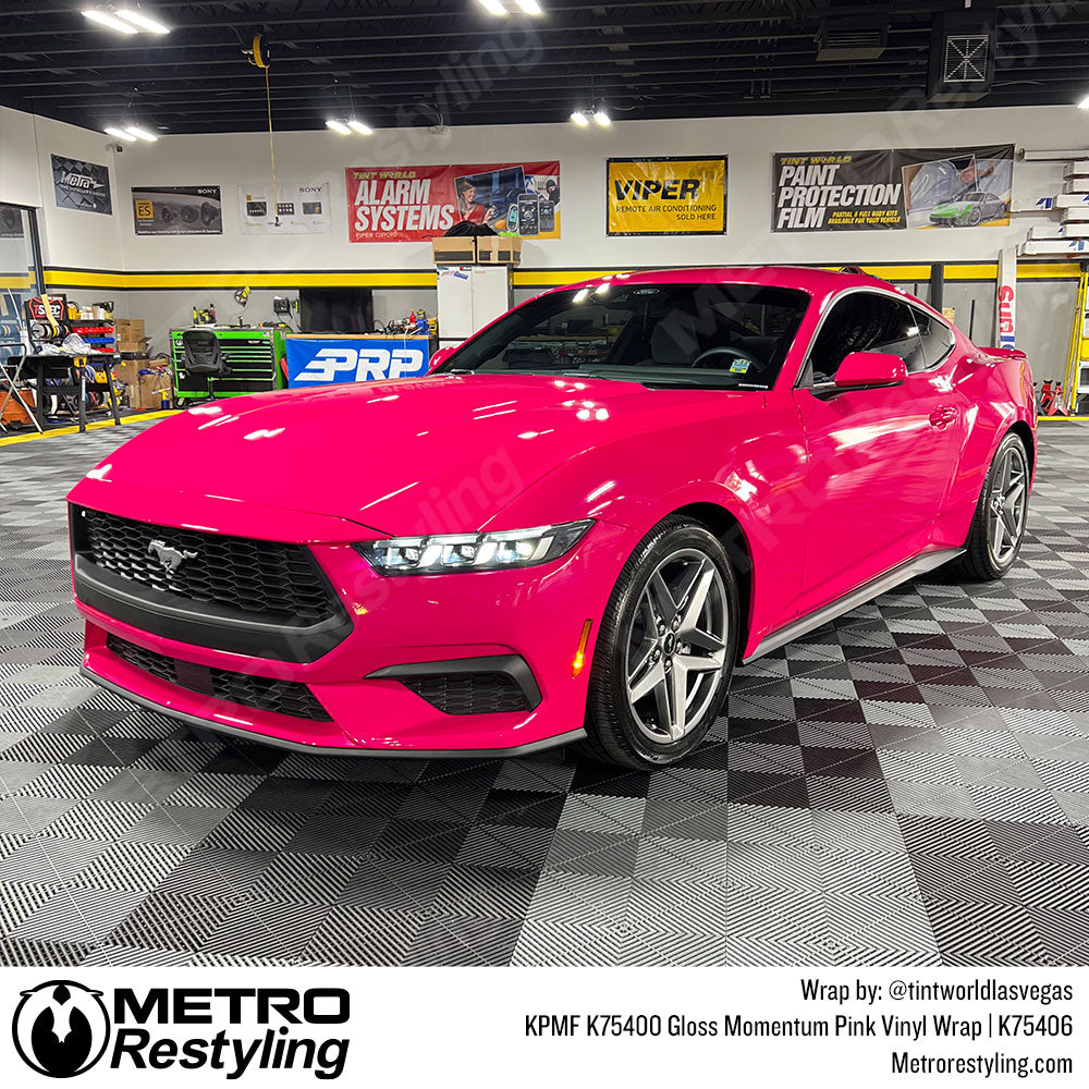 pink ford vinyl wrap