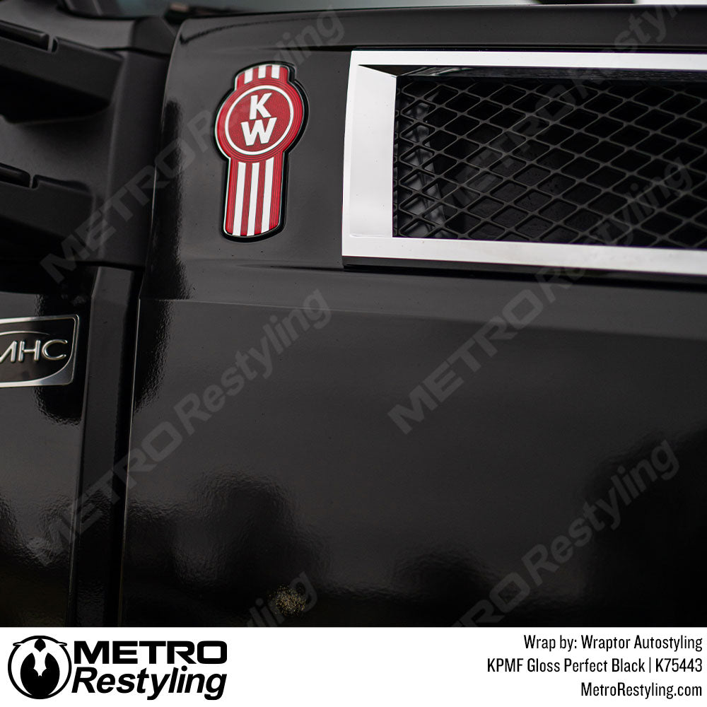 black semi truck decal