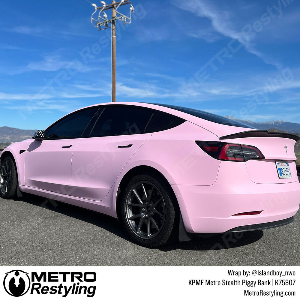 baby pink tesla