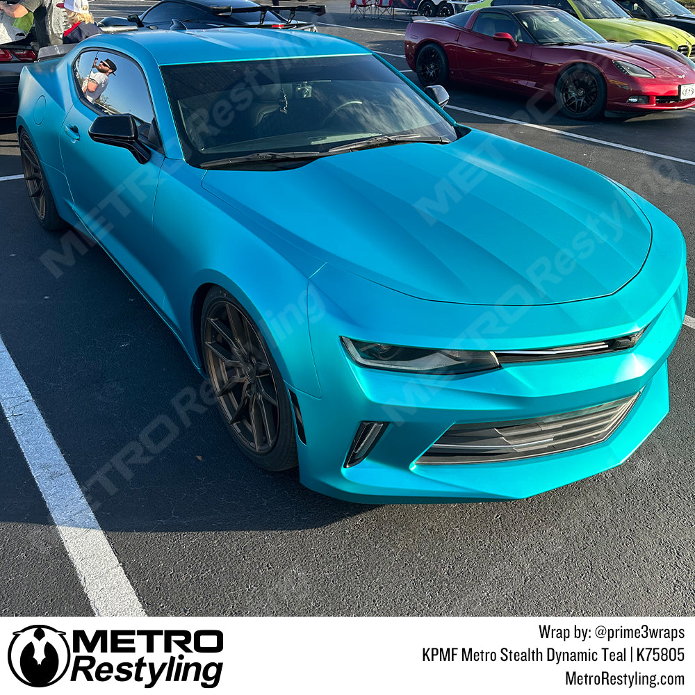 dynamic teal vinyl wrap