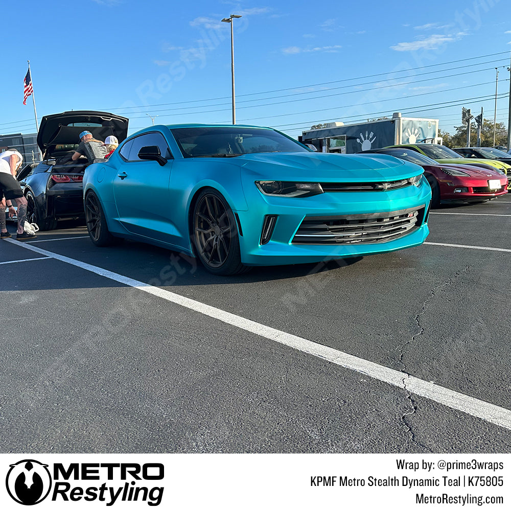 dynamic teal vinyl wrap