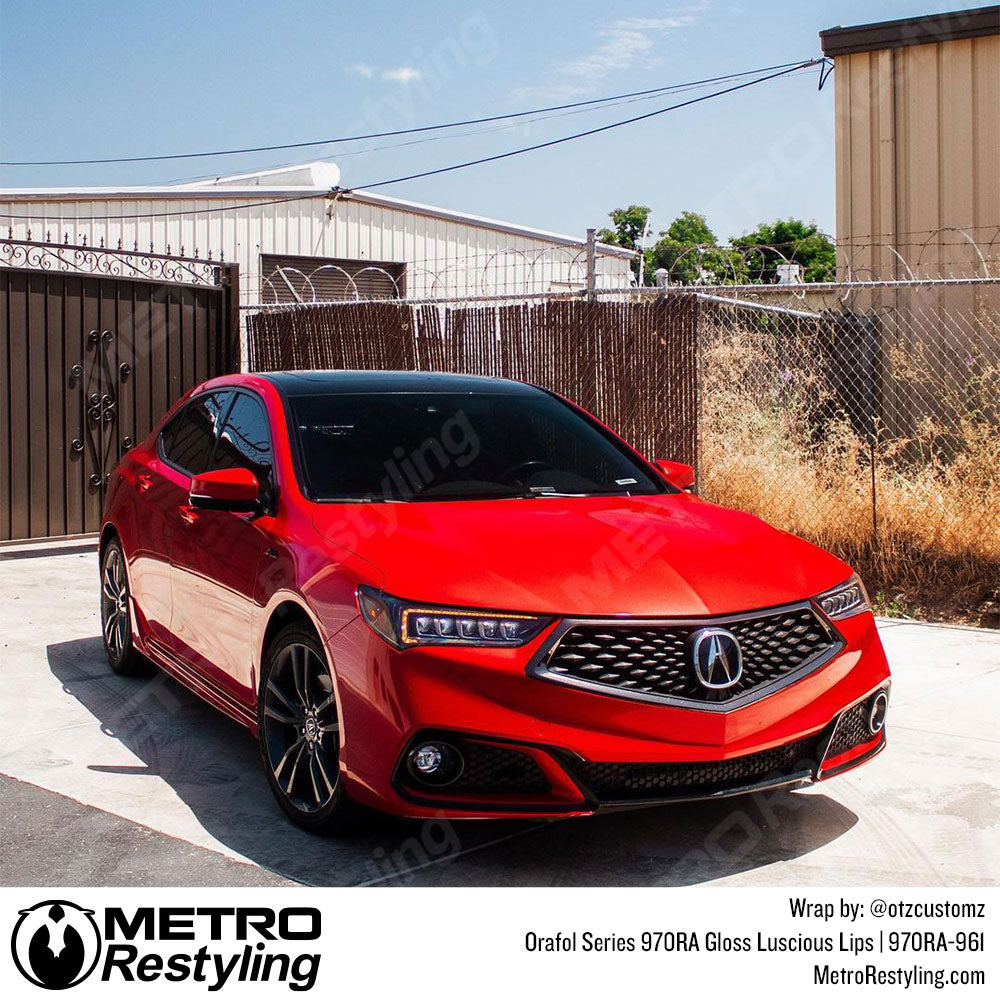 red acura wrap