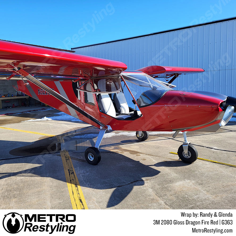 red plane wrap
