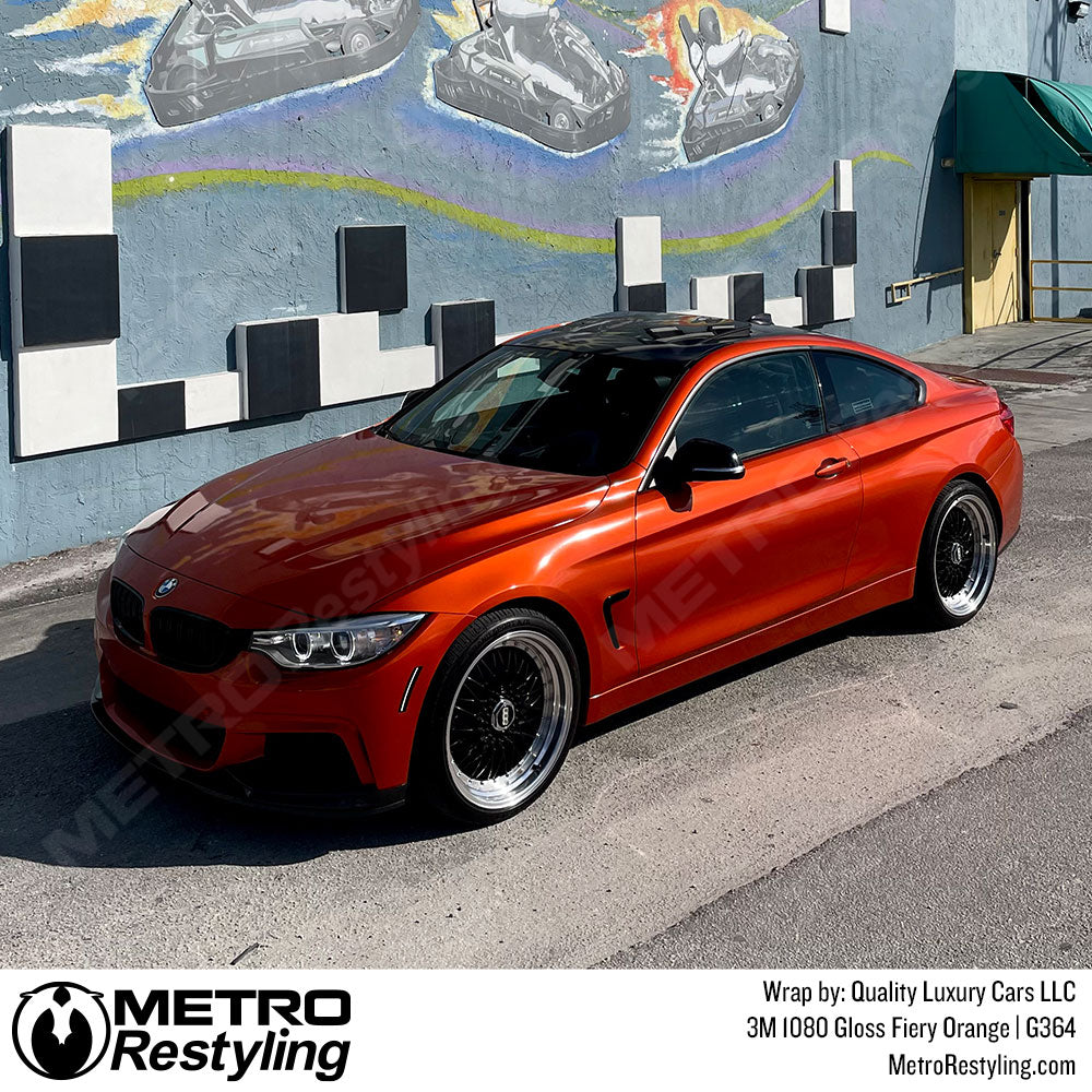 orange bmw wrap