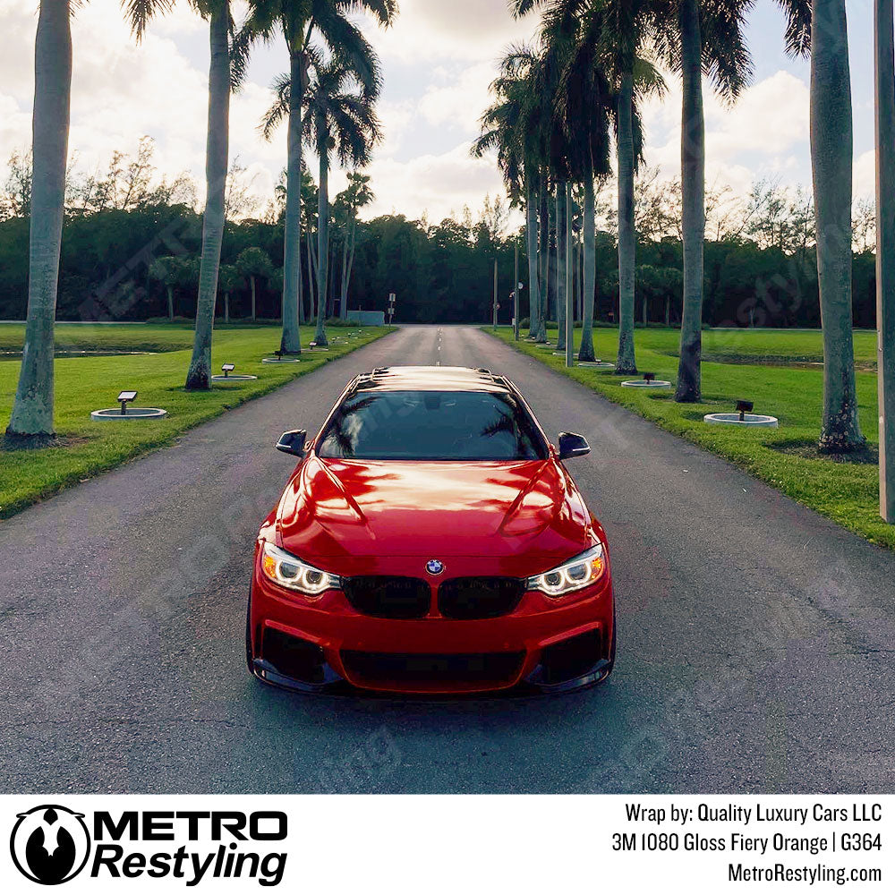 orange bmw wrap