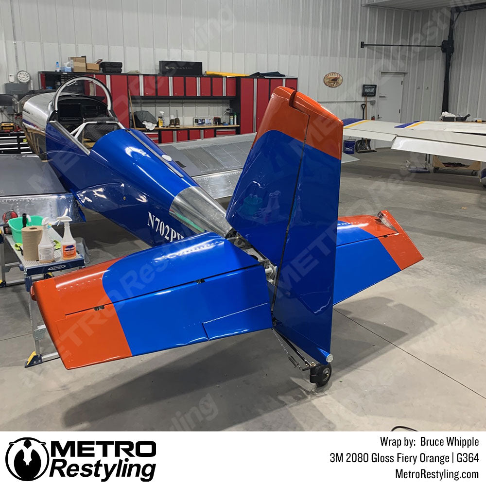 glossy orange plane vinyl