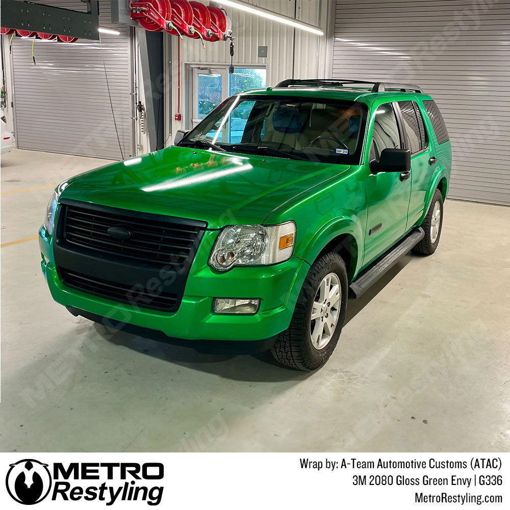 Green Ford Explorer Wrap