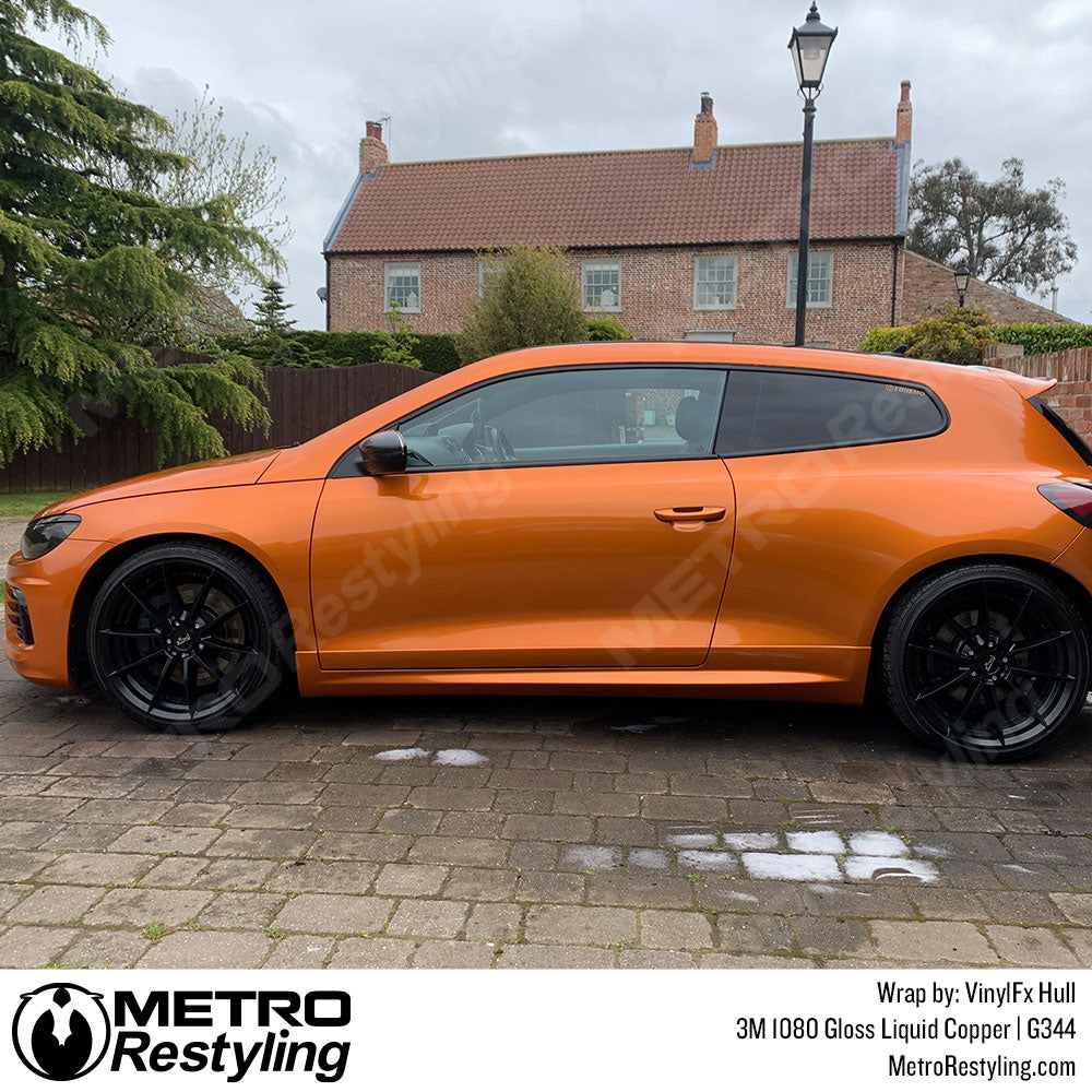 orange volkswagen wrap