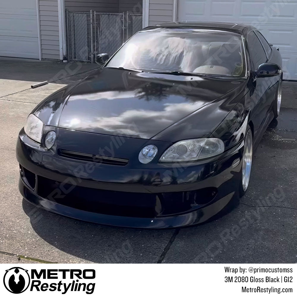 3M 2080 Gloss Black Vinyl Wrap | G12