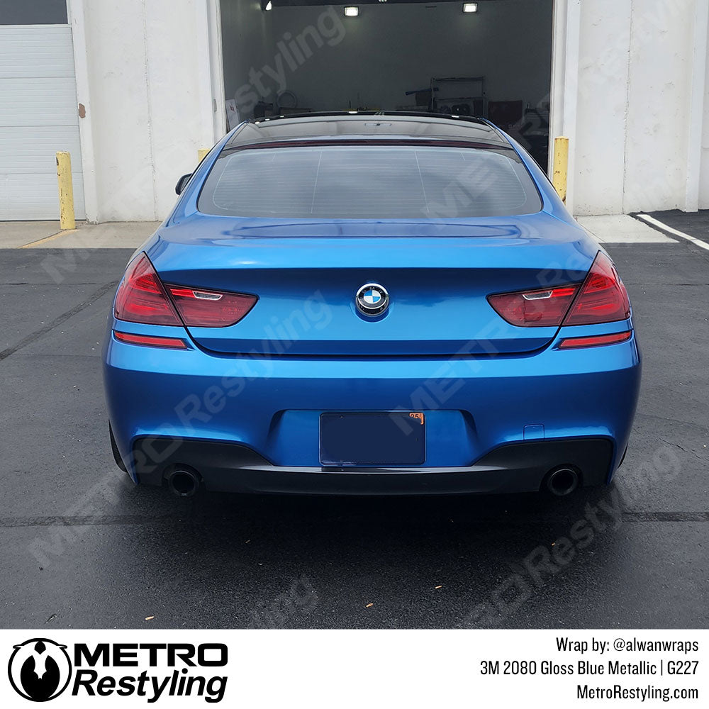 3M 2080 Gloss Blue Metallic Vinyl Wrap | G227