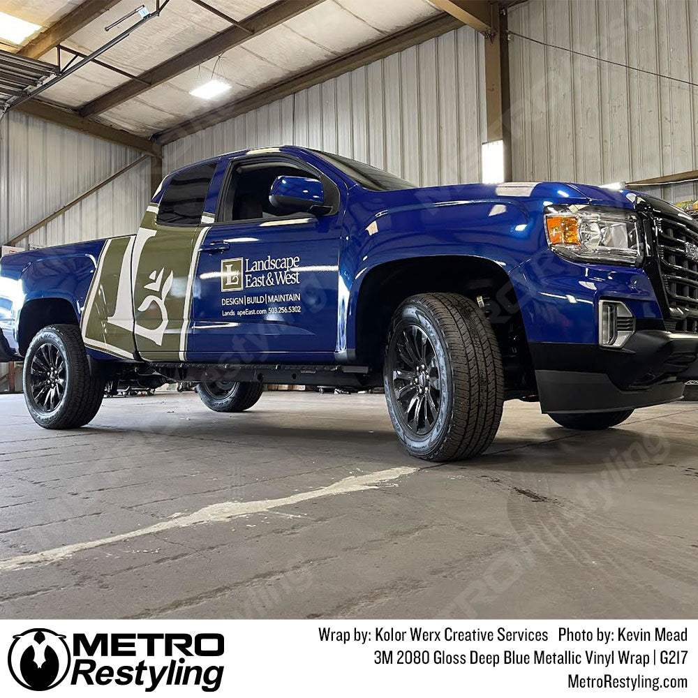 GMC Canyon Blue Metallic GMC Canyon Vinyl Wrap