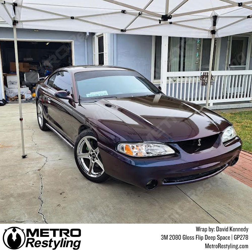 Purple Ford Mustang Vinyl Wrap