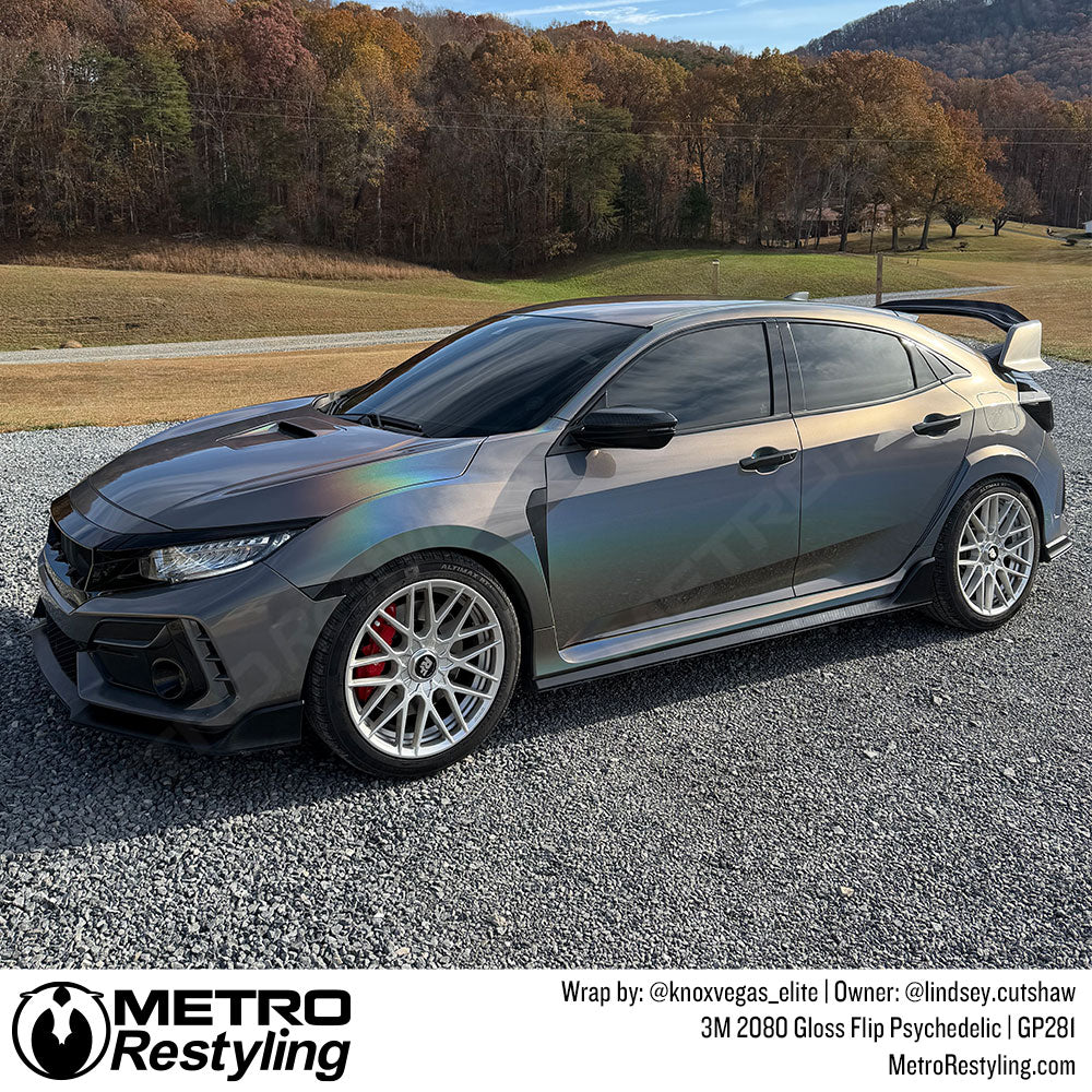 honda civic color shift wrap