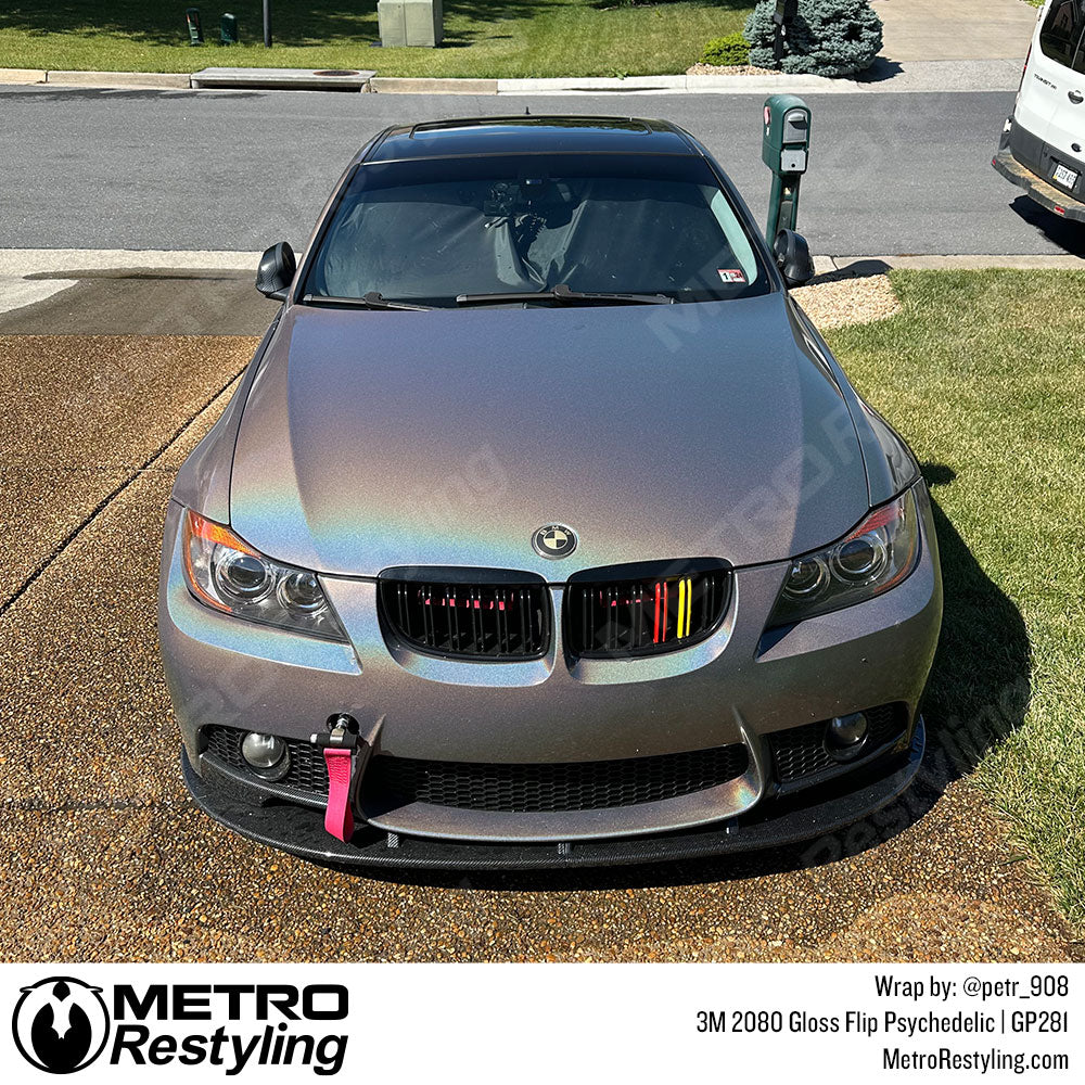 silver bmw wrap