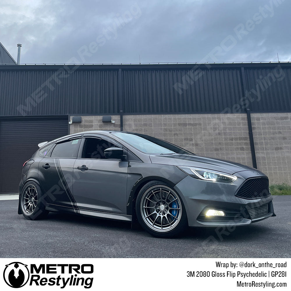 ford focus gloss silver wrap