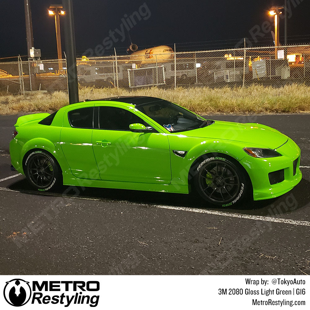 lime green mazda wrap