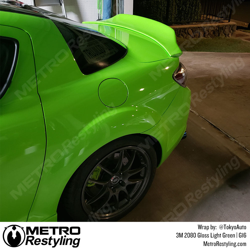 lime green mazda wrap