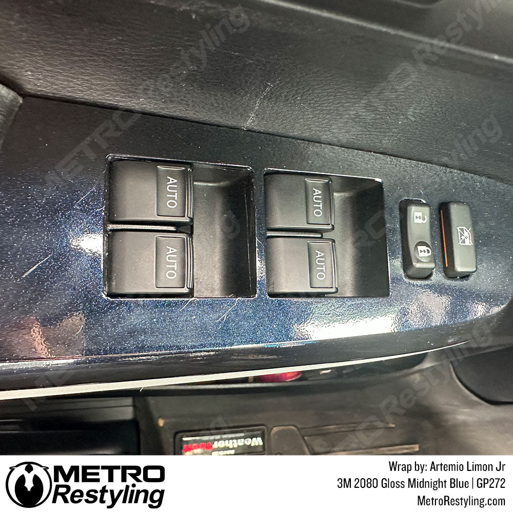 gloss midnight blue dashboard wrap