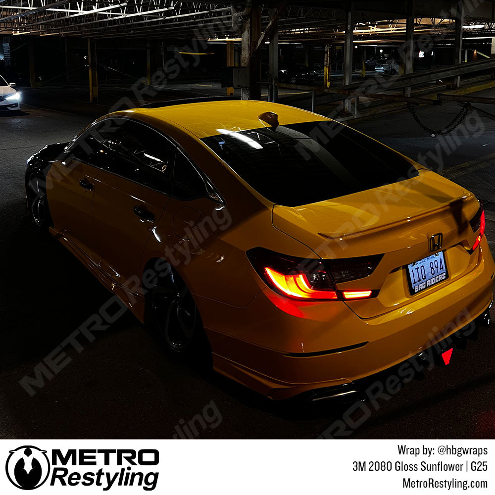sunflower vinyl car wrap