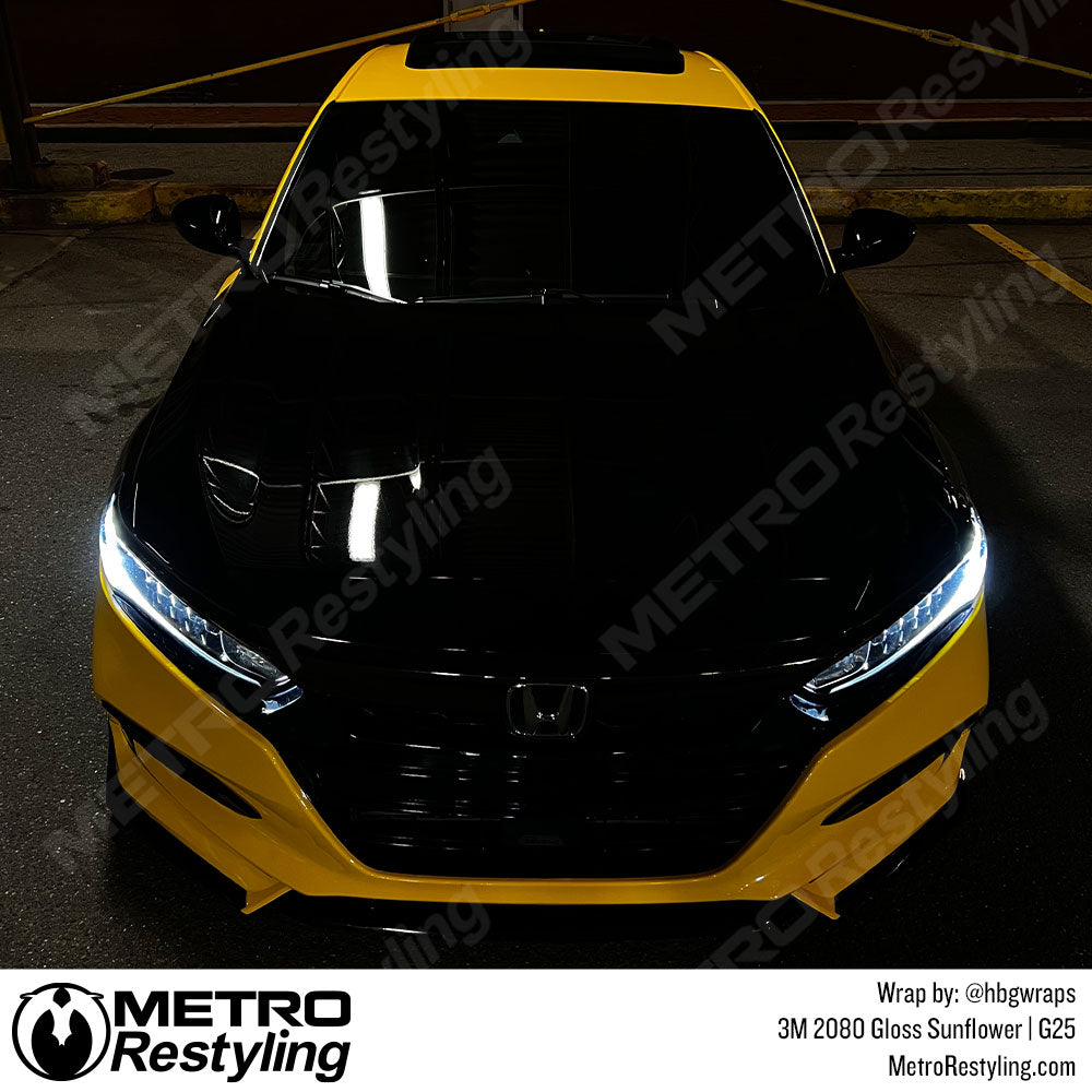 gloss sunflower vinyl car wrap