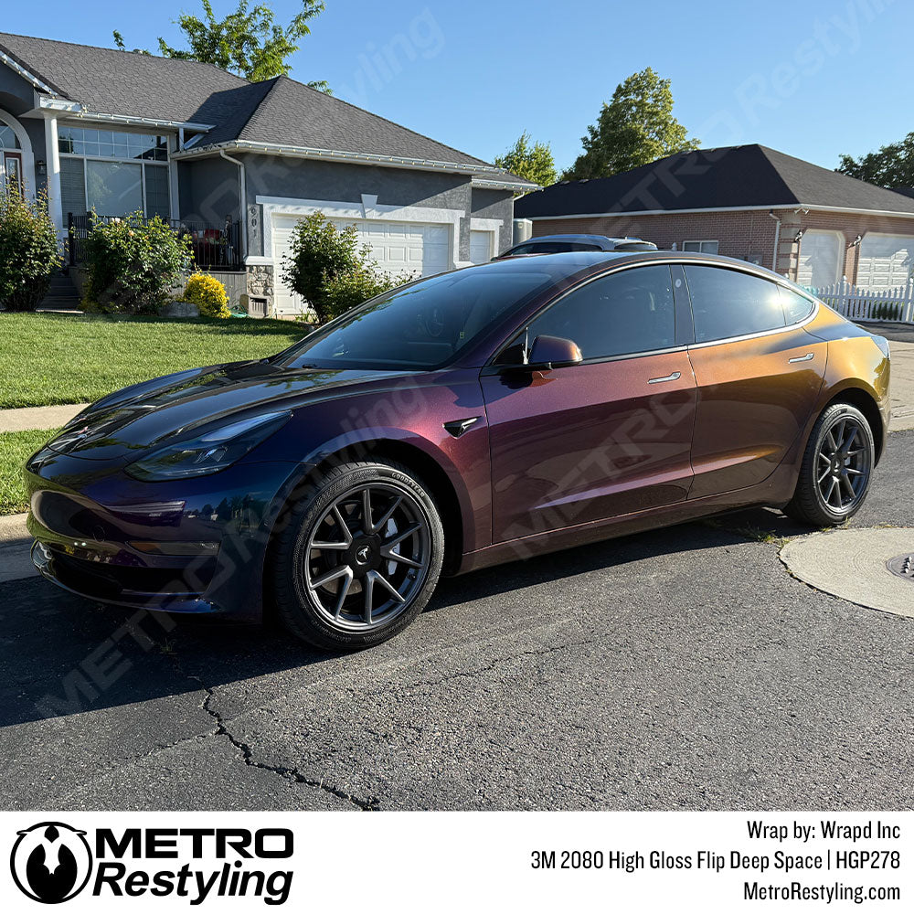 deep space tesla vinyl wrap