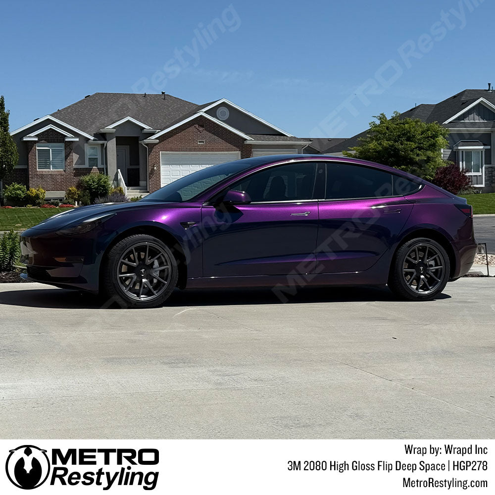high gloss tesla vinyl wrap