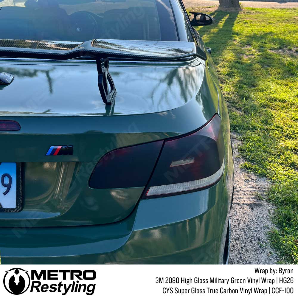 3M 2080 High Gloss Military Green Vinyl Wrap | HG26