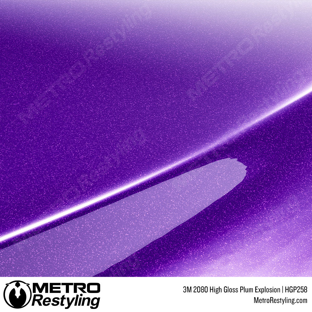 3M 2080 High Gloss Plum Explosion Vinyl Wrap