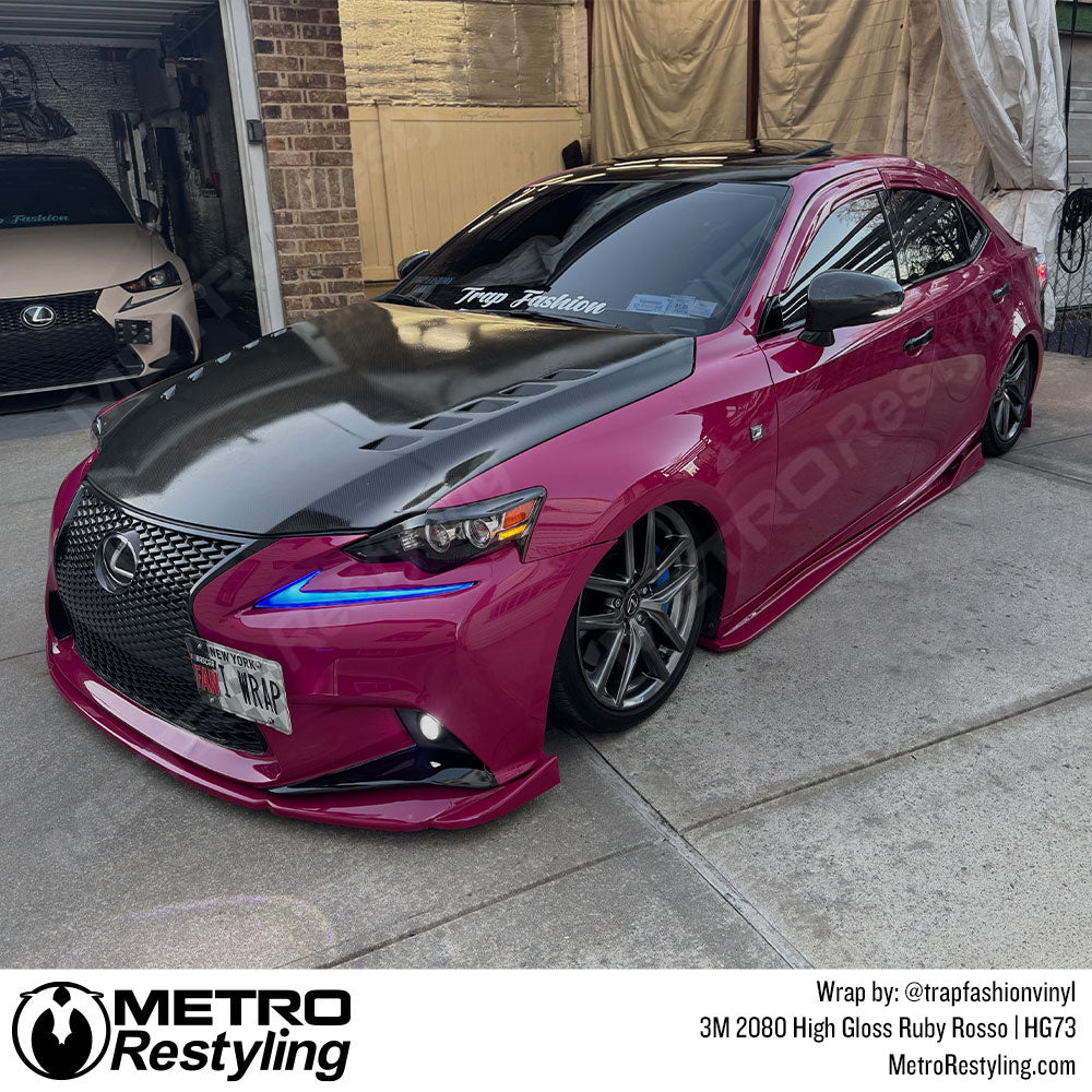 dark pink lexus wrap