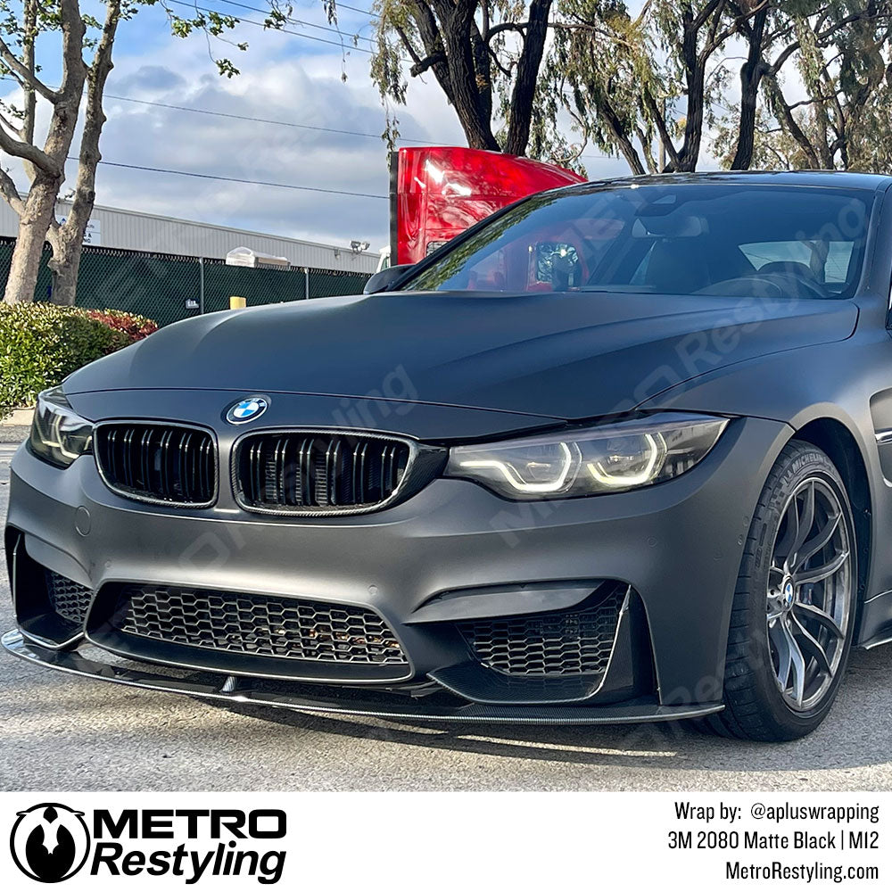 Black bmw m4 wrap