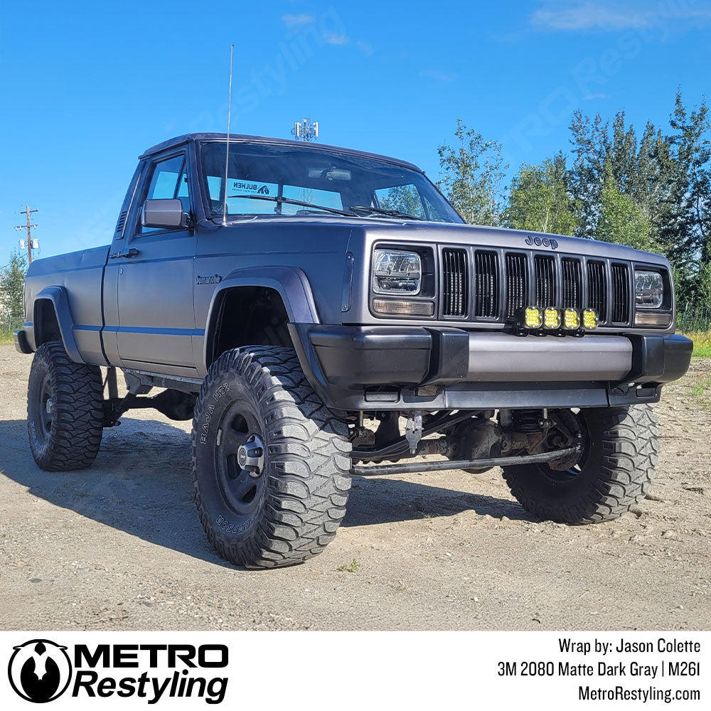 gray jeep comanche wrap
