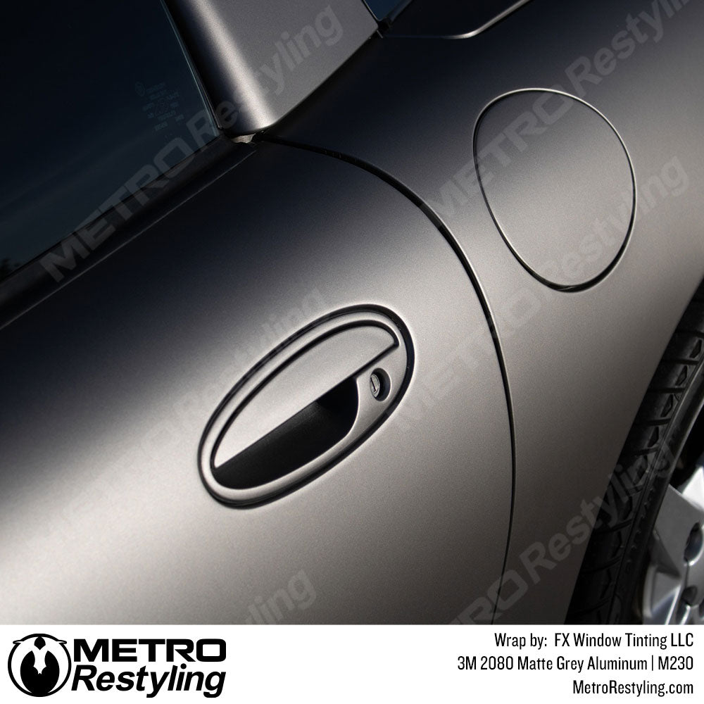 Matte grey corvette vinyl wrap