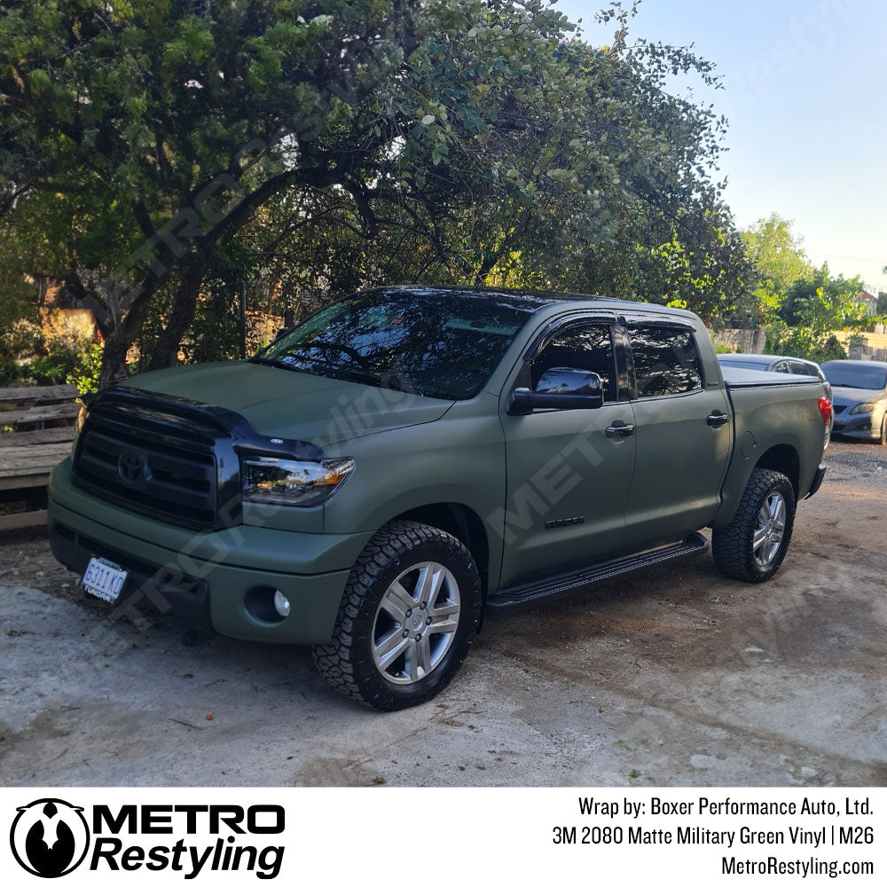 matte military green wrap