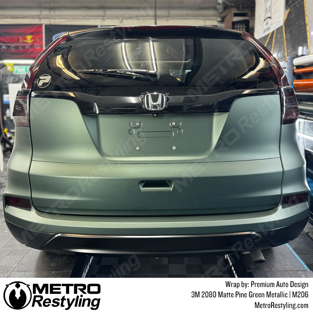 metallic green car wrap