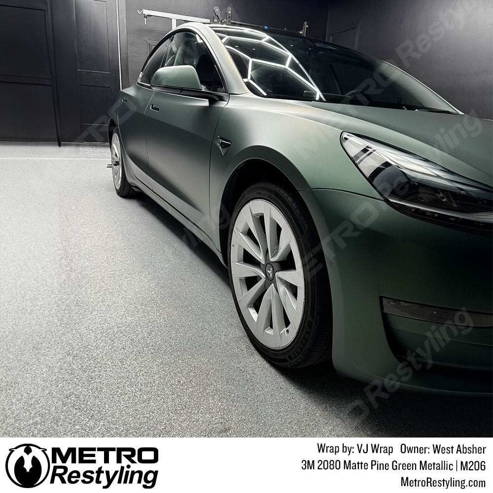 matte pine green metallic