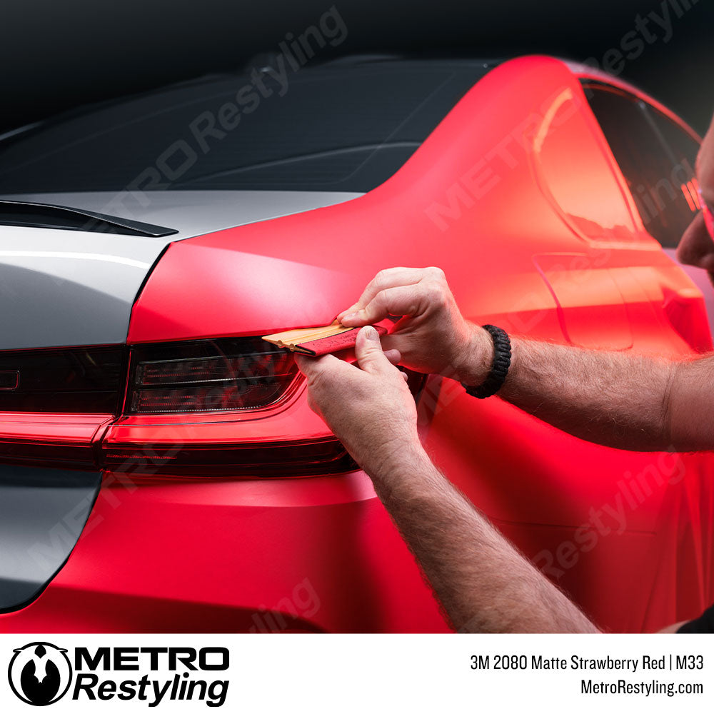 3M 2080 Matte Strawberry Vinyl Wrap