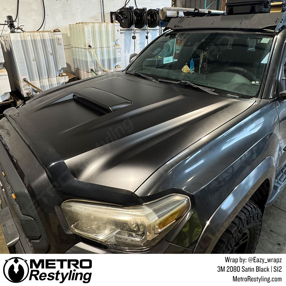 satin black tacoma wrap