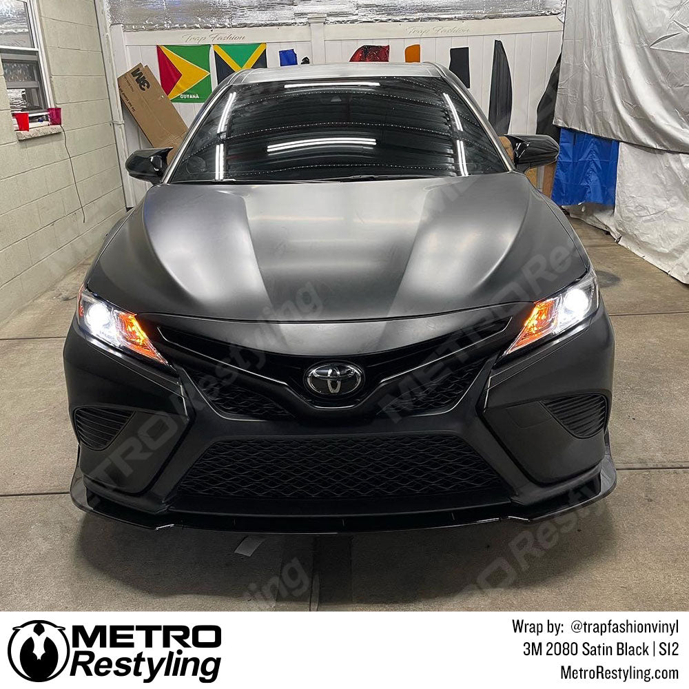 black toyota camry vinyl wrap