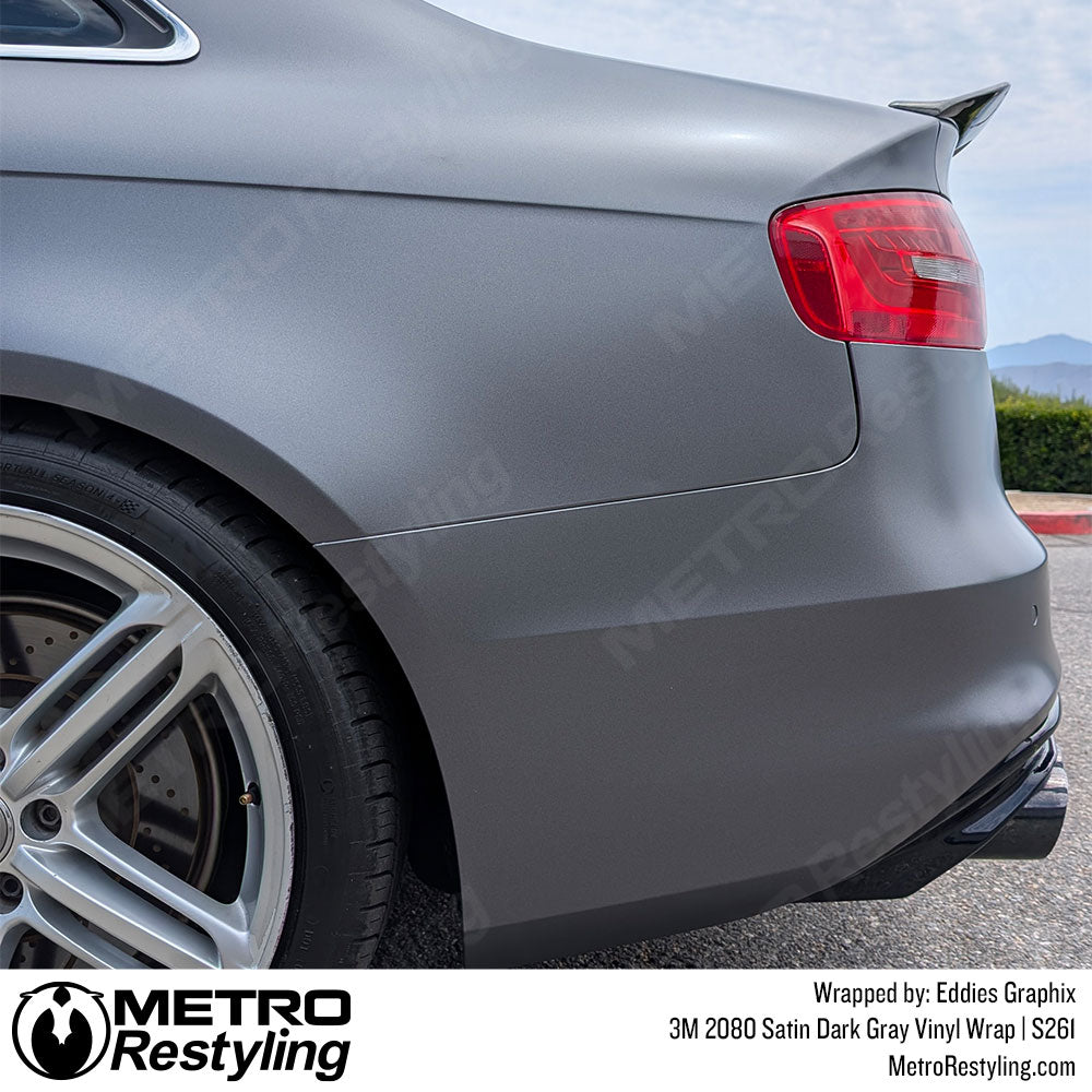 3M 2080 Satin Dark Gray Vinyl Wrap | S261