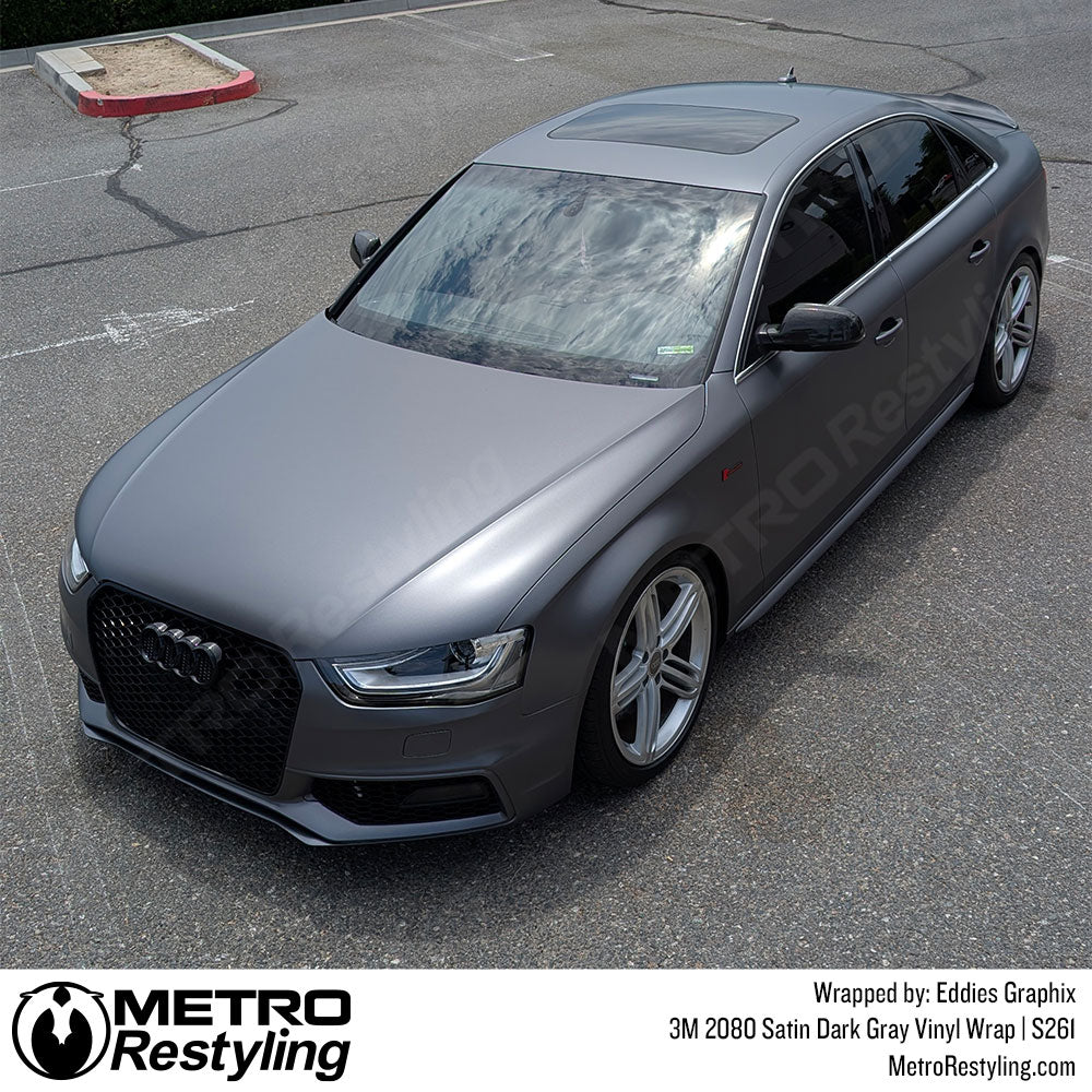 3M 2080 Satin Dark Gray Vinyl Wrap | S261