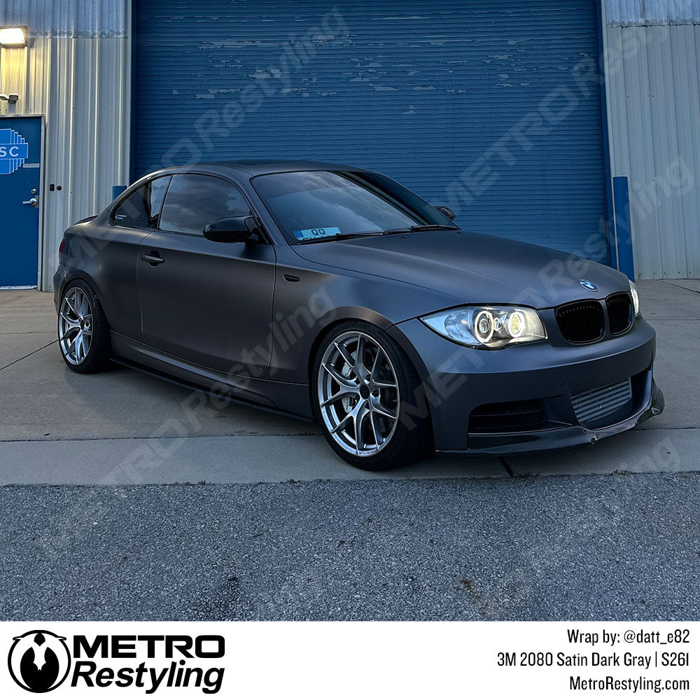 satin gray bmw wrap