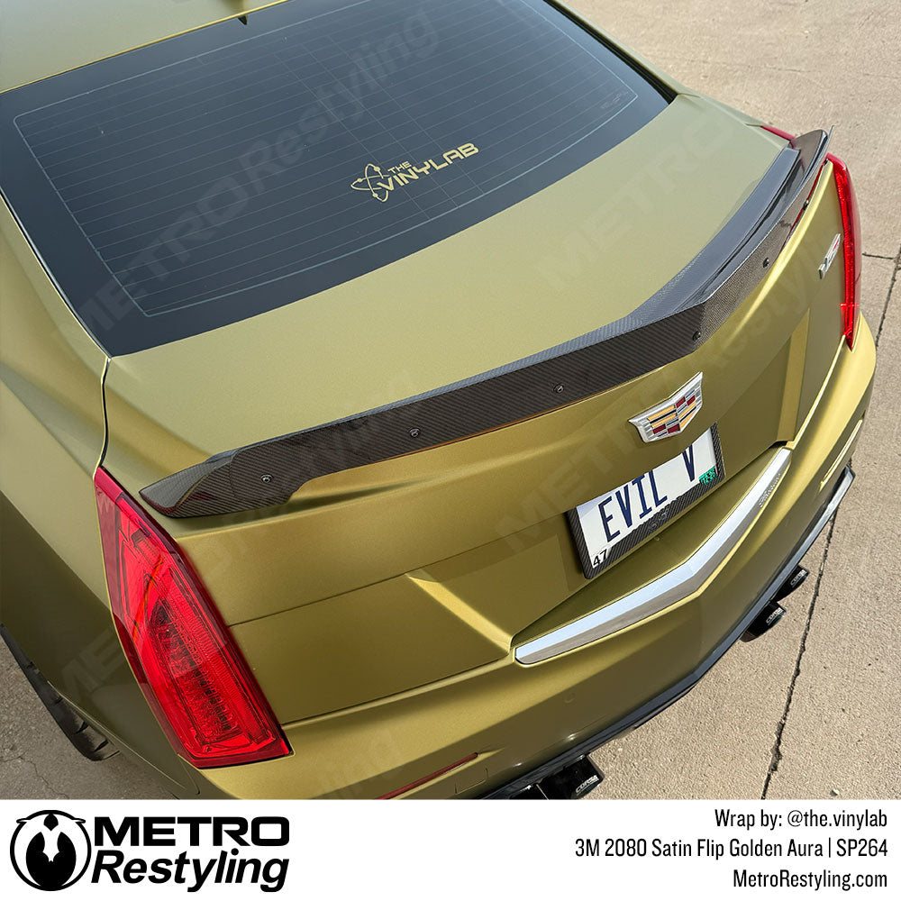 gold flip cadillac wrap