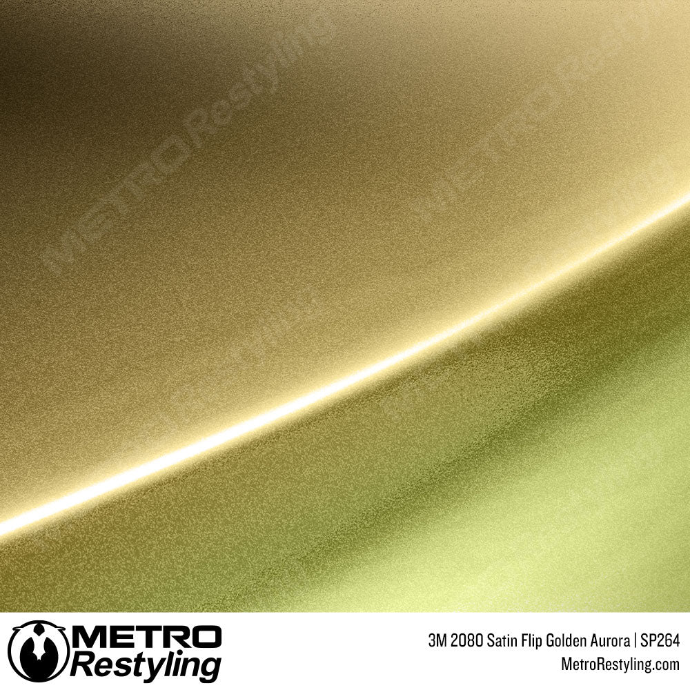 3M 2080 Satin Flip Golden Aura Vinyl Wrap