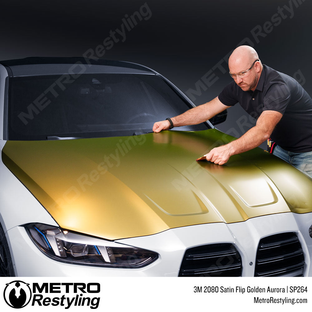 3M 2080 Satin Flip Golden Aura Vinyl Wrap